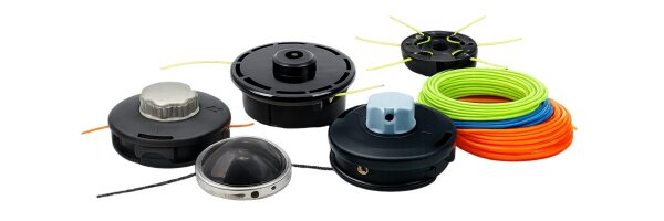 Fadenköpfe und Ersatzfaden für Motorsensen