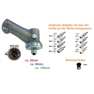 Getriebe universal Motorsensengetriebe