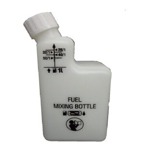 Mischflasche 1000ml für Sprühgeräte Motorsensen, Motorsägen usw, für 2 Taktgeräte