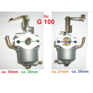 Vergaser f G 100 alte Ausf. von  Honda Rasenmher Rttelplatte Generator