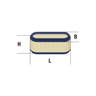 Ovalluftfilter 100 x 63 x 57 mm fr Kawasaki FC 150