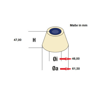 Rundluftfilter 61.5 x 46 x 47 mm ROBIN EY10