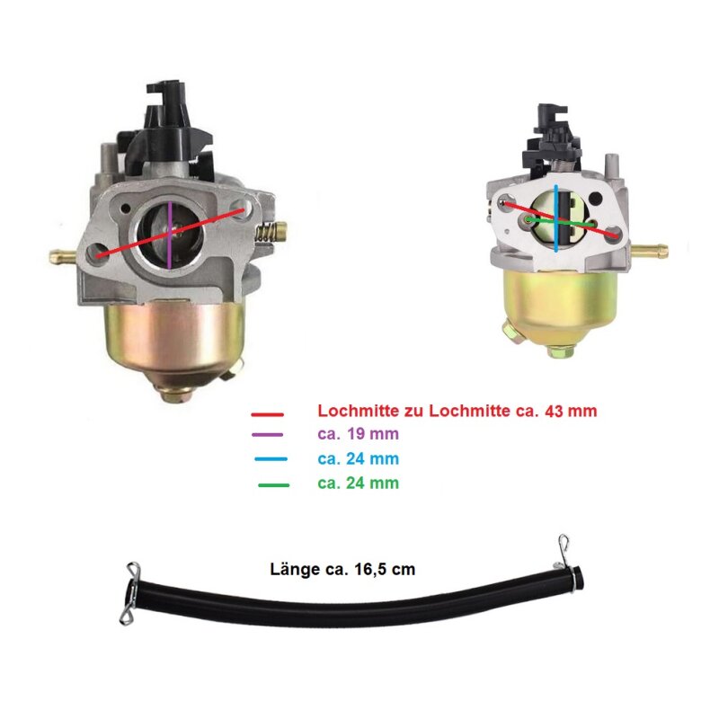 Vergaser Kompatibel Mit Cub Cadet 651-05558 – Für 1R61DT, 1R61NU, 1R61RU 132cc Motoren