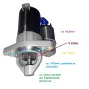 Starter Anlasser Elektrisch Koop Bagger für Koop KD 192FC und KD192FC-1 Dieselmotoren 10PS QDY12028A