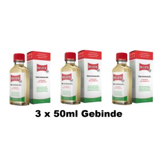 Ballistol Universalöl 3×50 ml – Vielzwecköl für Werkstatt, Haushalt & Pflege