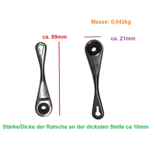 Ratsche Elofort 234 K, 1/4 Bit Mini Hebelumschaltknarre, Miniratsche, Knarre