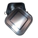 Edelstahl Lunchbox 740ml Brotdose Brotbüchse Bentobox quadratisch