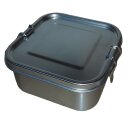 Lunchbox quadratisch 740ml Edelstahl Brotdose,...