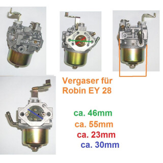 Vergaser f EY 28 von Robin  Rasenmher Rttelplatte Wasserpumpe Generator