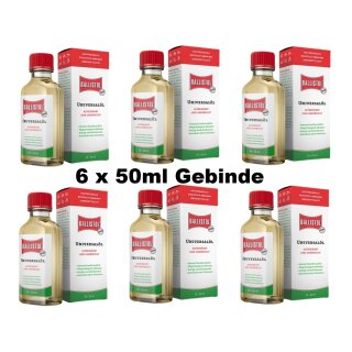 Ballistol Universalöl 6×50 ml – Vielzwecköl für Werkstatt, Haushalt & Pflege