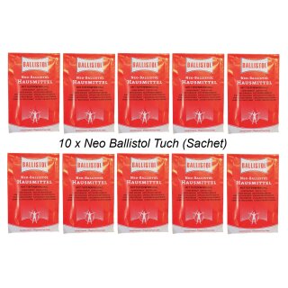 Neo Ballistol Hausmittel Tücher 10 Stück | Hautpflege Tücher
