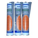 3x Beko Tackon Superflex grau 310ml Kleb- & Dichtstoff
