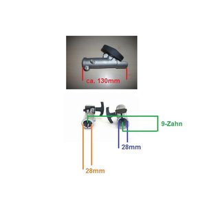 28mm Kombikupplung, Schnellkupplung Schnellverbinder, für Motorsense,Motorbesen