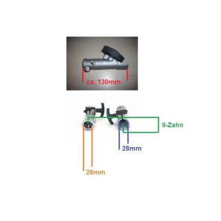 28mm Kombikupplung, Schnellkupplung Schnellverbinder, fr Motorsense,Motorbesen