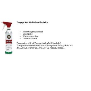 Ballistol, Universalöl,Pumpsprüher 650 ml,Spray , Ballistol 500ml