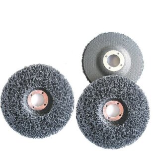 Grobreinigungsvlies Reinigungsscheibe Reinigungsvlies 180 x 22mm schwarz 3 Stück