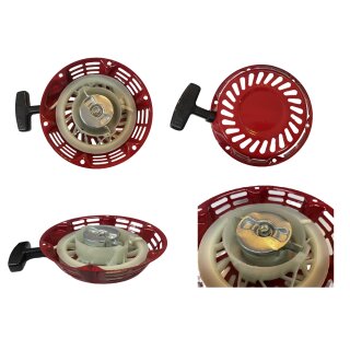 Starter Honda GX120-140-160-200 6 Loch Metall flach u.ä. Reversierstarter Seilzugstarter