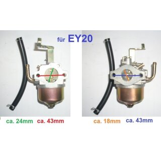 Vergaser f EY 20 von Robin  Rasenmher Rttelplatte Wasserpumpe Generator