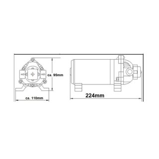 DEWIN Hochdruck-Wasserpumpe – DC 12 V Hochdruck-Wasserpumpe 116