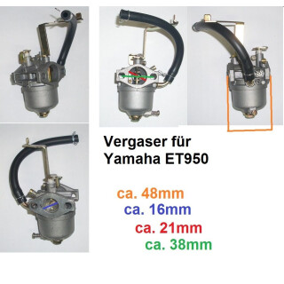 Vergaser f Yamaha ET950 Generator, Stromerzeuger Notstromerzeuger Notstrom