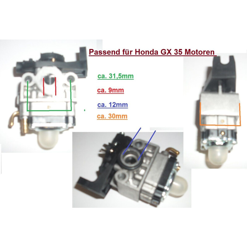 Vergaser für GX 35 von Honda Motorsensen, Freischneider, Astsägen