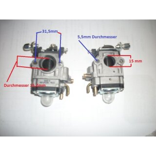 Vergaser fr  45-52 ccm  Motorsensen, Freischneider,  Astsgen, Motorbesen
