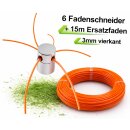 Universalfadenkopf 6 Fadenschneider Alu – für...