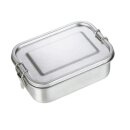 Edelstahl Brotdose 1200 ml Lunchbox mit Klickverschluss