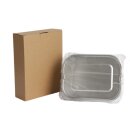 Edelstahl Brotdose 1200 ml Lunchbox mit Klickverschluss