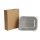 Edelstahl Brotdose 1200 ml Lunchbox mit Klickverschluss